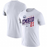 Philadelphia 76ers Joel Embiid Nike Player Performance T-Shirt White